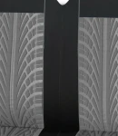 Thumbnail 4 of Комплект 2 + 1 тапицария/калъфи за бус/ван с шарка грайфер - текстил - сиво и черно - 5 части