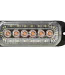 Thumbnail 2 of 24LED Лед Диоден 12-24V Габарит Маркер Токос с бяла светлина + аварийна блиц оранжева светлина мигаща за камион бус ван каравана платформа кемпер пътна помощ