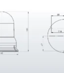 Thumbnail 2 of Въртяща Сигнална Аварийна Оранжева Лампа Маяк с Крушка 24V, Ø 148mm