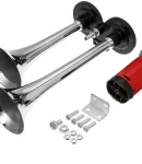 Thumbnail 9 of Тромба клаксон сирена въздушна двойна с компресор 12V за кола камион бус и др.