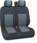 Thumbnail 3 of 2+1 КОМПЛЕКТ УНИВЕРСАЛНИ КАЛЪФИ ТАПИЦЕРИЯ ЗА ПРЕДНИ СЕДАЛКИ ЗА БУС МИКРОБУС ЦВЯТ СИВО-ЧЕРНО ТЕКСТИЛ