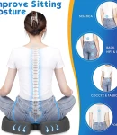 Thumbnail 6 of Ортопедична анатомична възглавница за сядане за седалка офис или столче за кола с мемори пяна против болки в гърба и кръста