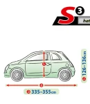 Thumbnail 6 of Висококачествено Покривало Kegel серия Mobile Garage размер S3 за хечбек 335-355см x 126-136см, сиво