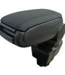 Thumbnail 2 of Нов Подлакътник, Барче за автомобил за Opel Опел Corsa Корса D Д 2006 - 2014 с черно луксозно кожено покритие, еко кожа