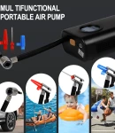 Thumbnail 6 of Преносим мини автомобилен въздушен компресор помпа за гуми с LED дисплей и вградена батерия