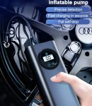 Thumbnail 10 of Преносим мини автомобилен въздушен компресор помпа за гуми с LED дисплей и вградена батерия