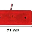 Thumbnail 2 of 24V Диоден 4 LED ЛЕД Маркер габарит токос светлина за камиони бус ван ремарке каравана - 110 мм х 40 мм - червен