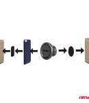 Thumbnail 6 of Магнитна стойка за телефон с вендуза за монтаж на стъкло въртяща се на 360° за автомобил