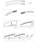 Thumbnail 8 of Комплект от 2бр. предни ветробрани SPORTY за Dacia DUSTER 2010+ SANDERO 5 врати 2007-2012г.