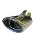 Thumbnail 1 of Универсален накрайник за ауспух, 33-53мм, Дължина 13см, Хром