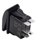 Thumbnail 4 of Копче, Бутон, За Вграждане, за LED Лед Бар, Халоген, Задна Светлина, 12V - 24V, Надпис  TRAY LIGHTS , Синя Светлина