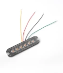 Thumbnail 2 of 6 LED ЛЕД Жълта Аварийна Лампа Блиц Светлина Мигаща За Пътна Помощ Платформа и др. 10W с 8 режима 8х3 cm. 12-24V