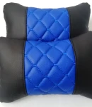 Thumbnail 5 of Комплект от 2 броя универсални възглавници авто възглавничка за врат за по-добър комфорт при дълъг път с автомобил синьо - черно