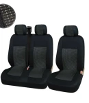 Thumbnail 2 of 2+1 Лукс Калъфи В Черно За Седалки за Mercedes Sprinter Vito Vw Crafter T5 Ford Transit Peugeot Iveco Премиум Плат