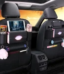 Thumbnail 1 of Мултифункционален органайзер за задната част на предна седалка със 7 джоба от черна еко кожа