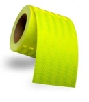 Thumbnail 1 of Светлоотразителна рефлекторна самозалепваща се лента фолио с висока фотометрична мощност 5 m x 5 cm зелена
