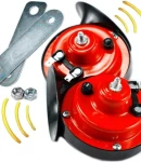 Thumbnail 4 of Комплект двутонна тромба клаксон тип „Охлюв“ 12V (2 PIN) с реле – за автомобили, джипове, ванове, автобуси и мотоциклети