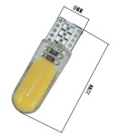 Thumbnail 2 of LED Лед Диодни Крушки За Габарит, Т10 W5W, COB 12-Core, 12V, 6 Цвята Светлина