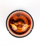Thumbnail 3 of Въртяща Сигнална Аварийна Оранжева Лампа Маяк с Крушка 24V, Ø 148mm