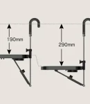Thumbnail 11 of Мултифункционална сгъваема масичка за автомобил с монтаж за волан-седалка
