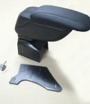 Thumbnail 5 of Черен кожен подлакътник барче универсален с планки и слайдер