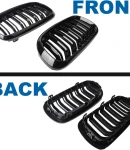 Thumbnail 12 of Двойни Бъбреци Решетки За БМВ BMW X5 X6 F15 F85 F16 F86 2014+ Черен Гланц Лак