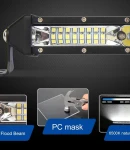 Thumbnail 6 of 27.5 см Диоден LED Лед Бар 72W Ултра Тънък 12-24V Комбинирана Combo - Flood и Spot Светлина