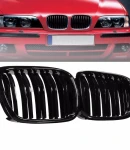 Thumbnail 3 of Двойни Бъбреци Решетки За БМВ BMW E39 1995 - 2003г. Черен Гланц Лак