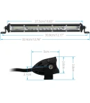 Thumbnail 2 of 27.5 см Диоден LED Лед Бар 72W Ултра Тънък 12-24V Комбинирана Combo - Flood и Spot Светлина