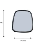 Thumbnail 8 of Универсално огледало за обратно виждане с основа 225 mm x 117 mm за камион автобус строителни и селскостопански машини багери кемпери и др.