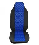 Thumbnail 3 of Универсален калъф за седалка на камион - релефен - еко кожа и текстил - Volvo, DAF, Man, Scania, Mercedes, Iveco - синьо с черно