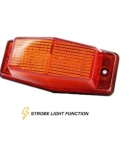 Thumbnail 5 of LED Лед Диодна лампа с оранжева аварийна блиц светлина мигаща 12V - 24V за Пътна помощ Селскостопански Машини платформа и Др.