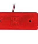Thumbnail 3 of 24V Диоден 4 LED ЛЕД Маркер габарит токос светлина за камиони бус ван ремарке каравана - 110 мм х 40 мм - червен