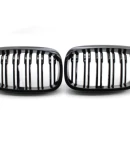 Thumbnail 1 of Бъбреци Решетки за БМВ BMW E46 Facelift Фейслифт 2002-2005 Черен Гланц