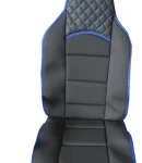 Thumbnail 3 of Комплект универсални калъфи за седалки на МПС - 2бр/к-т - черно със синьо