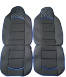 Thumbnail 5 of Комплект универсални калъфи за седалки на МПС - 2бр/к-т - черно със синьо