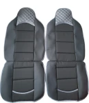 Thumbnail 5 of Комплект универсални калъфи за седалки на МПС - 2бр/к-т - черно със сиво