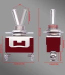 Thumbnail 2 of ЦК ключ превключвател с 2 позиции ОN-OFF 15A с 2 извода