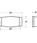 Thumbnail 3 of LED Лед Диодна лампа с оранжева аварийна блиц светлина мигаща 12V - 24V за Пътна помощ Селскостопански Машини платформа и Др.
