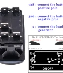 Thumbnail 6 of Копче Бутон За Вграждане за тромба клаксон 12V - 24V Надпис HORN Червена Светлина