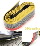 Thumbnail 2 of Универсален спойлер за броня и прагове карбон карбонов със златна лента 5см x 2.5м