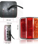 Thumbnail 2 of 1 брой LED ЛЕД Диоден Стоп Задна светлина 12V 24V Волта за бус камион ТИР ремарке каравана