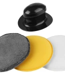 Thumbnail 1 of Комплект от 3бр. гъби гъба за полиране апликатор за вакси и лакове с държач Carmotion