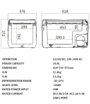 Thumbnail 9 of Преносим хладилник фризер хладилна кутия с компресор 12V/24V 100/220V 30 литра Flexzon