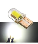 Thumbnail 4 of Комплект от 2 броя LED Лед Диодни Крушки За Габарит Силикон COB Т10 W5W 300lm 12V Бели в блистер