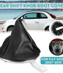 Thumbnail 9 of Кожен Маншон Кожух Скоростен Лост от Еко Кожа За Фиат Fiat 500 500C 2007-2015