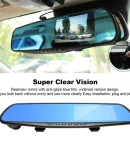 Thumbnail 10 of Авторегистратор видеорегистратор oгледало за обратно виждане с предна камера и камера за заден ход Full HD 1080P, 12–24V