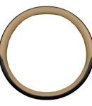 Thumbnail 1 of Универсален калъф за волан от еко кожа бежов - черен за камион 44-46cm