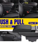 Thumbnail 5 of Подлакътник барче за Opel Astra J 2009–2018 MK4 - Еко кожа – Черен