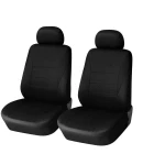 Thumbnail 1 of 1+1 Нова универсална тапицерия за предни седалки , калъфи за автомобил бус ван текстил в черно-черно